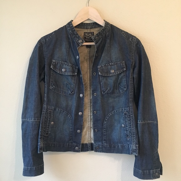 Lucky Brand Jackets & Blazers - Lucky Brand Moto Style Denim Jacket